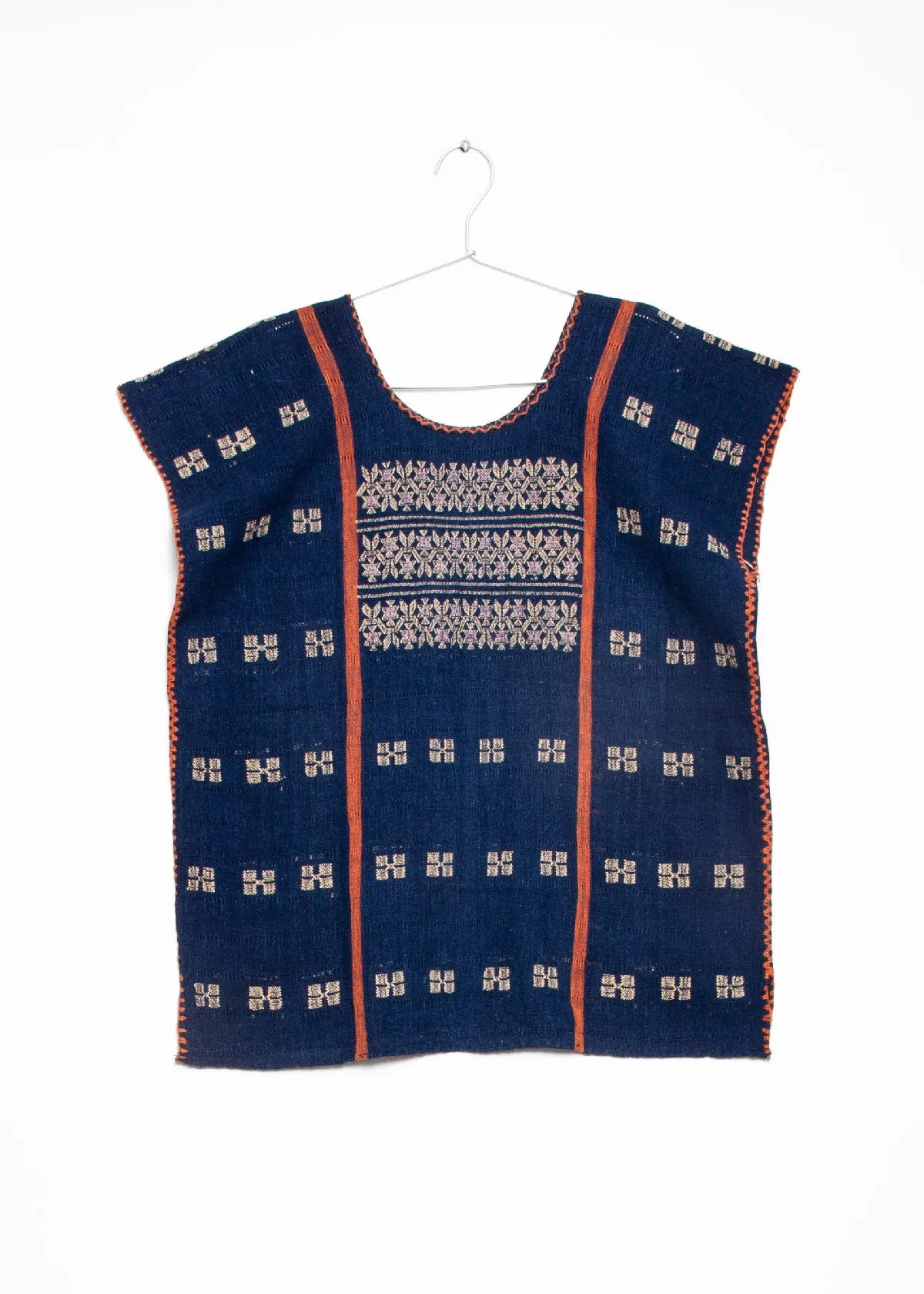 Amuzgo Top Natural Indigo #5 sold by Matta