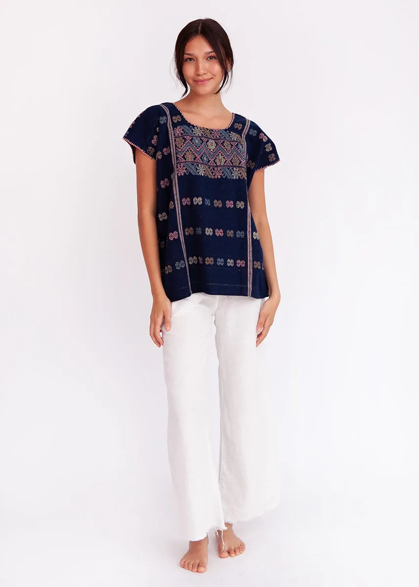 Amuzgo Top Natural Indigo #5 sold by Matta product image thumbnail 4