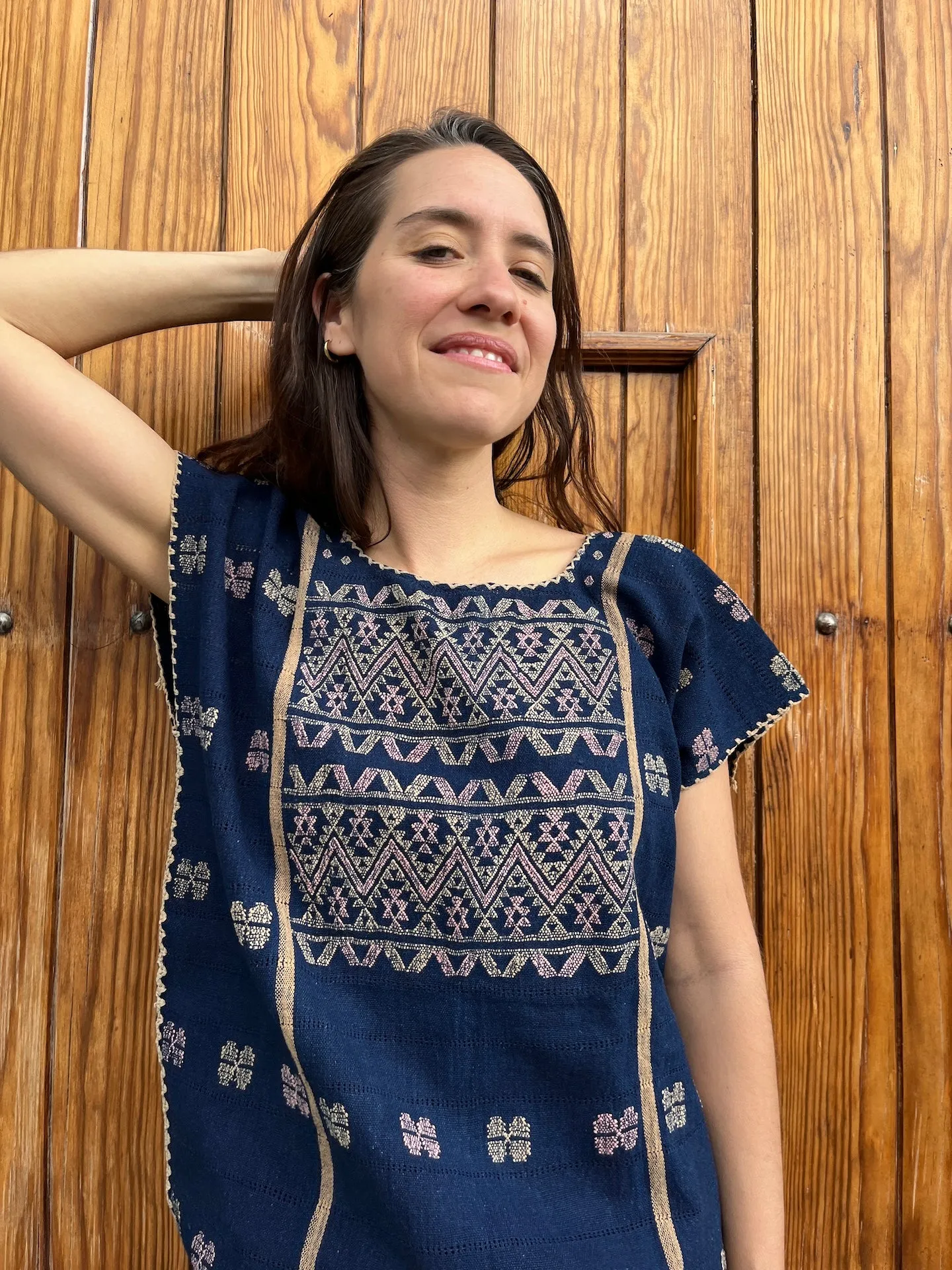 Amuzgo Top Natural Indigo #1 sold by Matta product image thumbnail 2