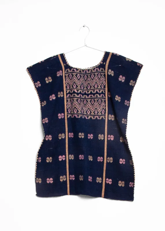 Amuzgo Top Natural Indigo #1 sold by Matta