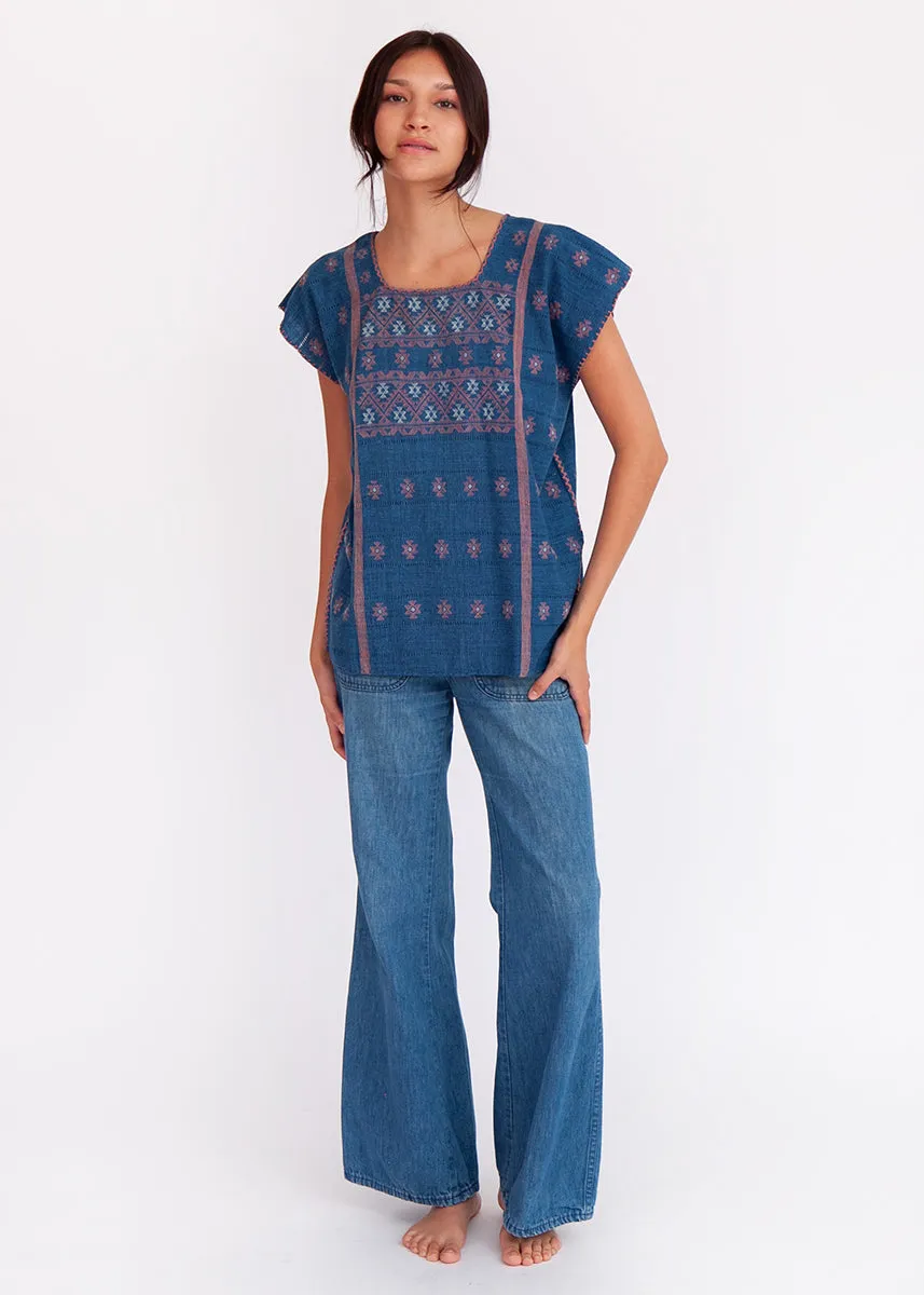 Amuzgo Top Natural Indigo #1 sold by Matta product image thumbnail 5