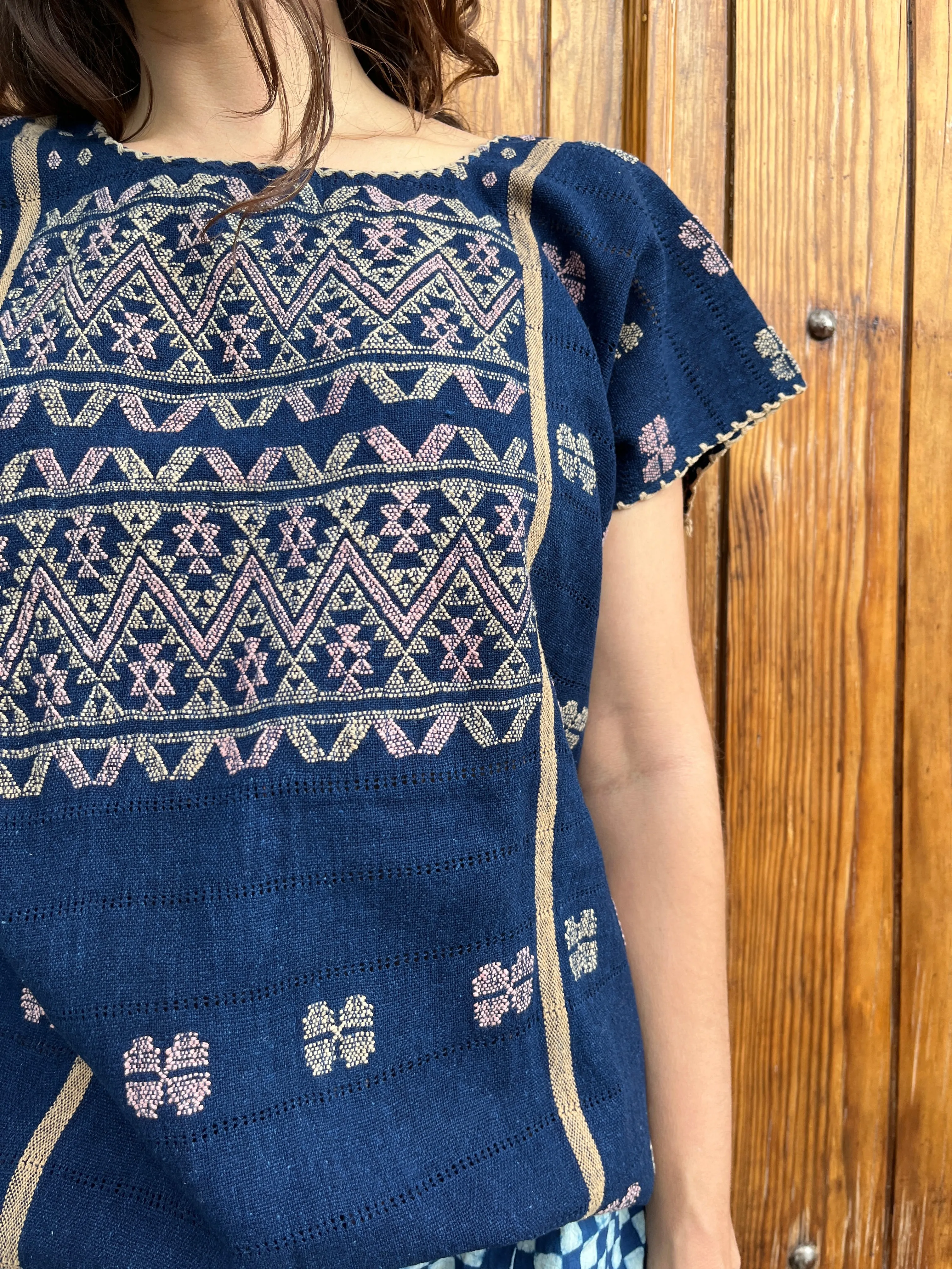 Amuzgo Top Natural Indigo #1 sold by Matta product image thumbnail 3