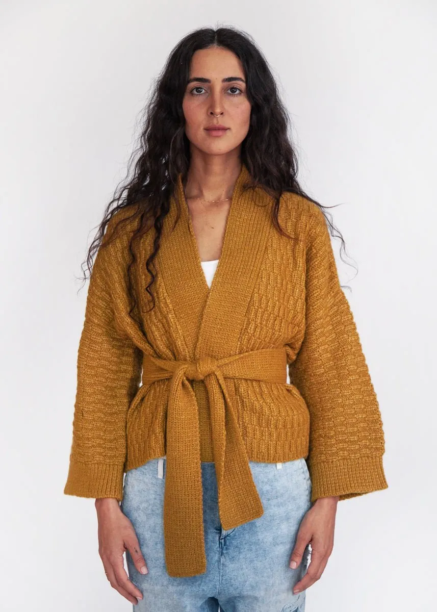 Kimono Alpaca Jacket - Mustard sold by Matta product image thumbnail 2