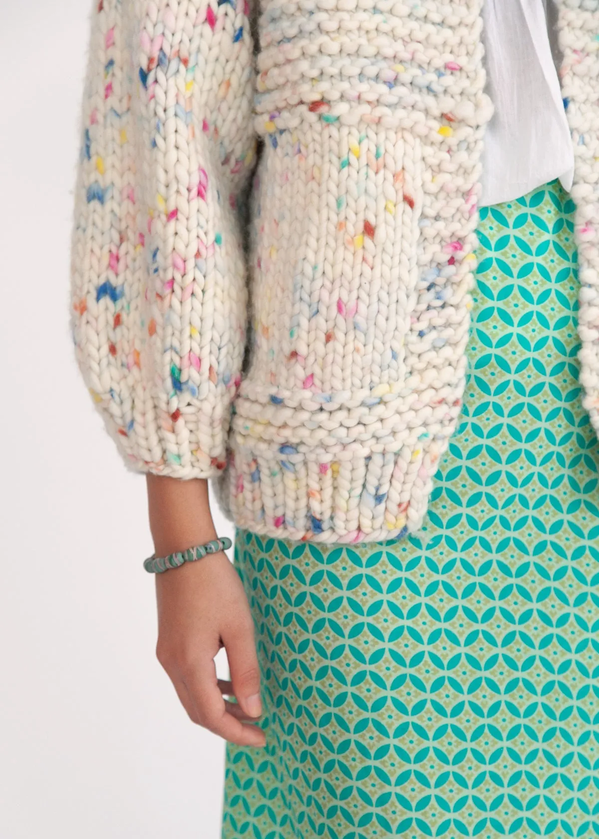 Raquel Hand Painted Merino Cardigan sold by Matta product image thumbnail 5