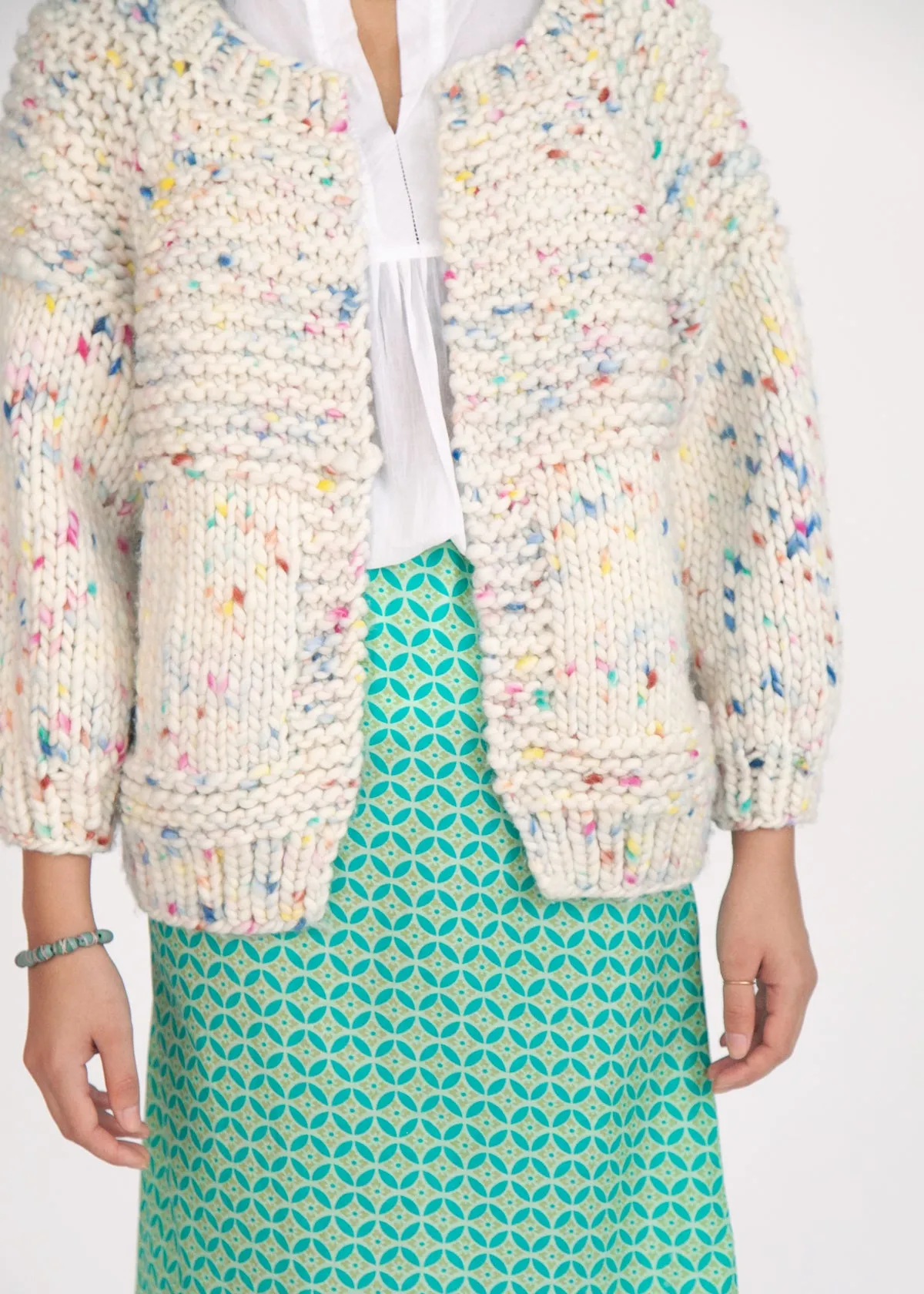 Raquel Hand Painted Merino Cardigan sold by Matta product image thumbnail 2