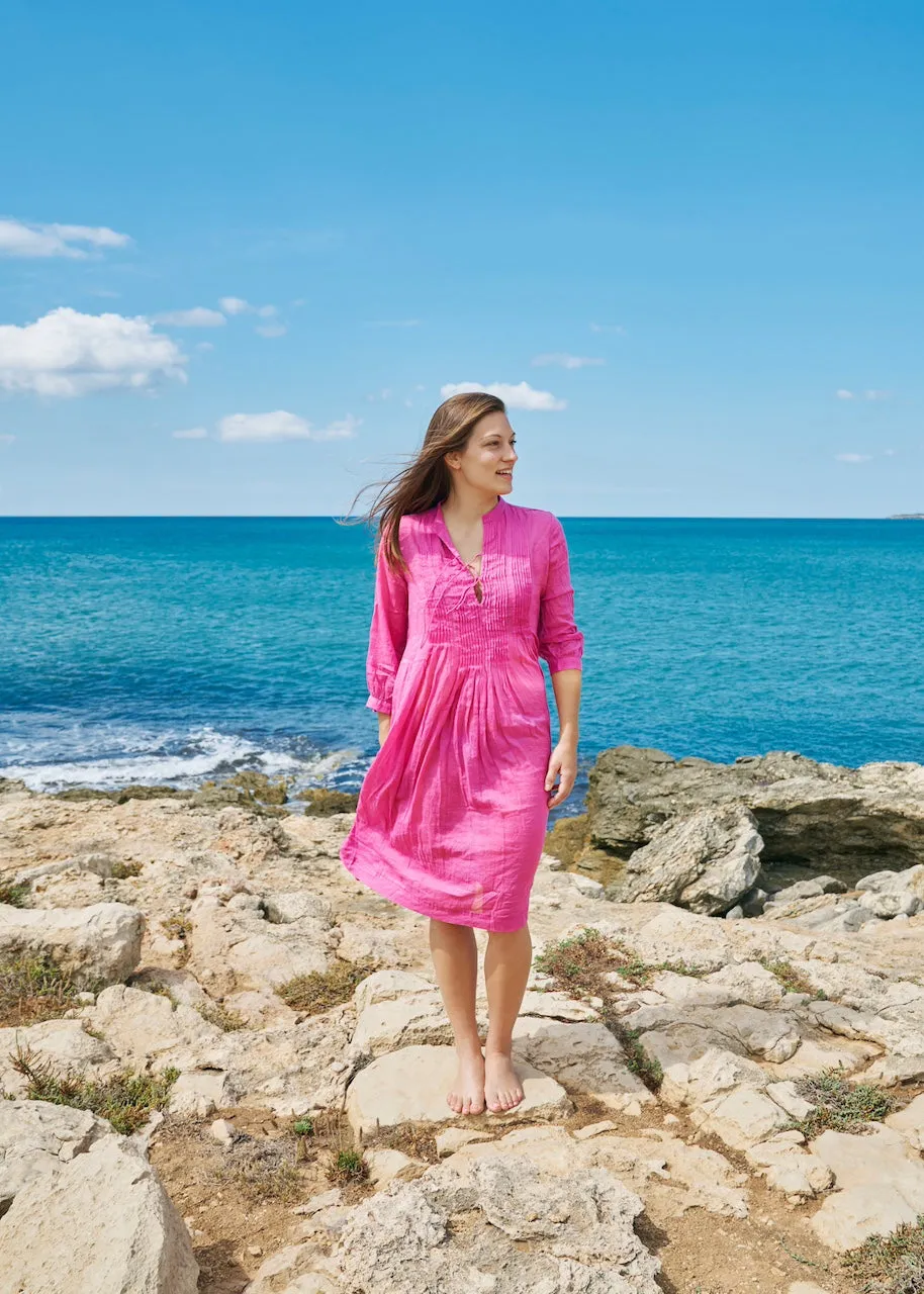 Aditi Cotton Gauze Dress - Fuchsia sold by Matta product image thumbnail 2