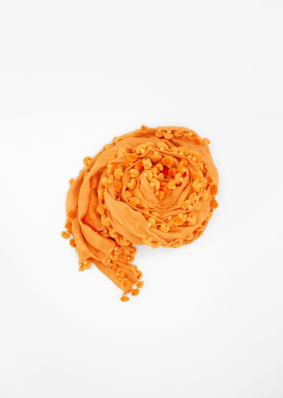 Dupatta Plain Shawl, Marigold sold by Matta