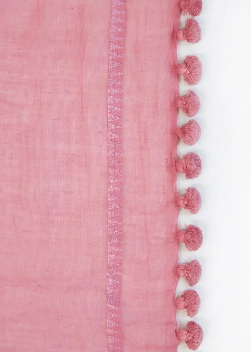 Dupatta Plain Shawl, Dogwood sold by Matta product image thumbnail 3