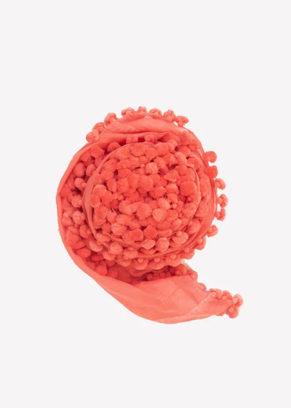 Dupatta Plain Shawl, Coral sold by Matta