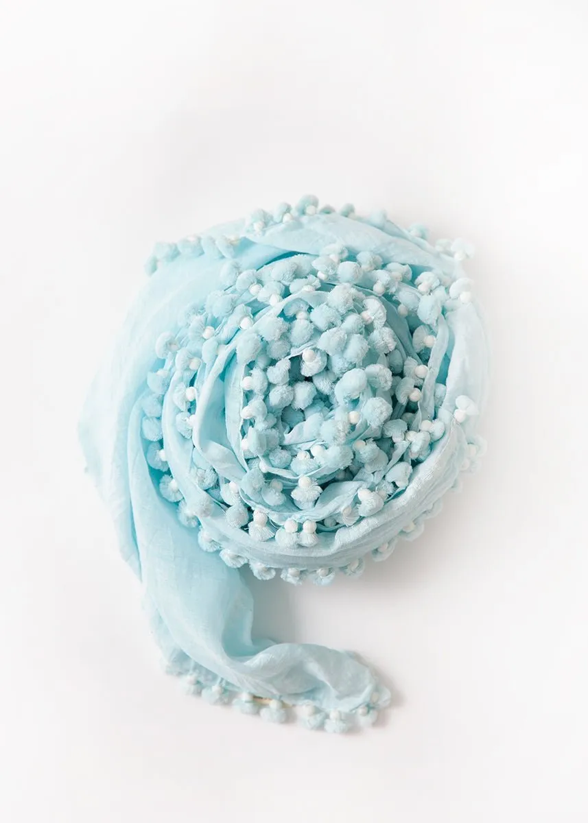 Dupatta Plain Shawl, Aquamarina sold by Matta product image thumbnail 2