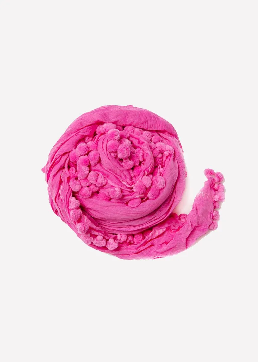 Dupatta Plain Shawl, Fuchsia sold by Matta