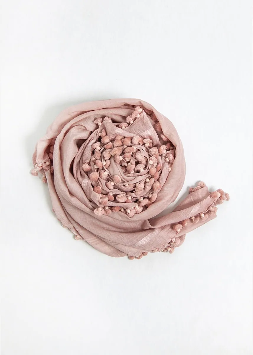 Dupatta Plain Shawl, Mauve sold by Matta