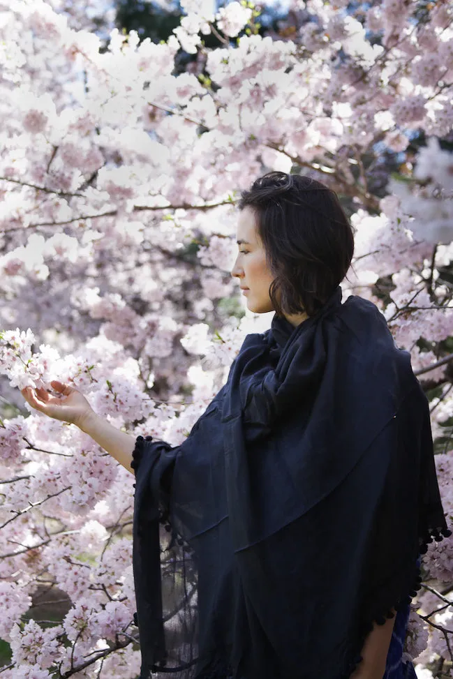 Dupatta Plain Shawl, Black sold by Matta product image thumbnail 2