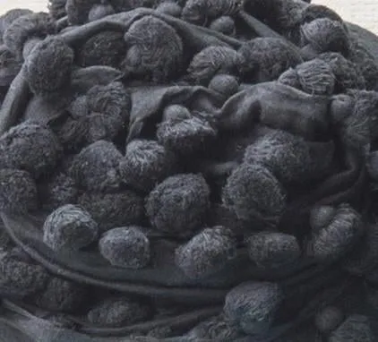 Dupatta Plain Shawl, Black sold by Matta product image thumbnail 5