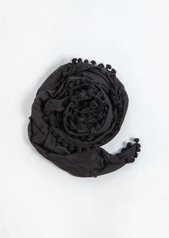 Dupatta Plain Shawl, Black sold by Matta