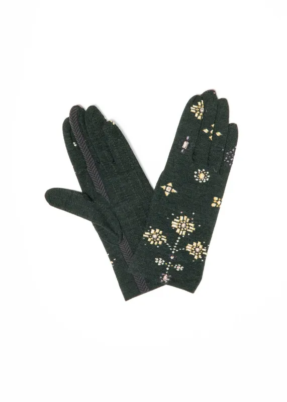 Antipast Sock Knit Gloves 486 - Dark Green sold by Matta