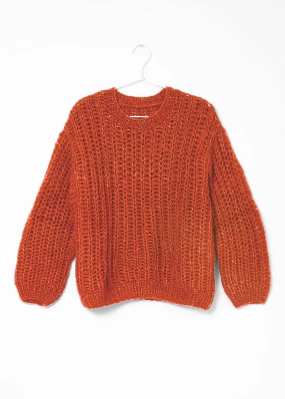 Napo Hand Knit Sweater - Rust sold by Matta