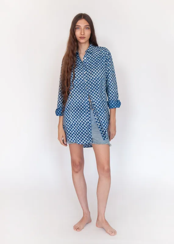 Ali Ananta Top - Natural Indigo sold by Matta