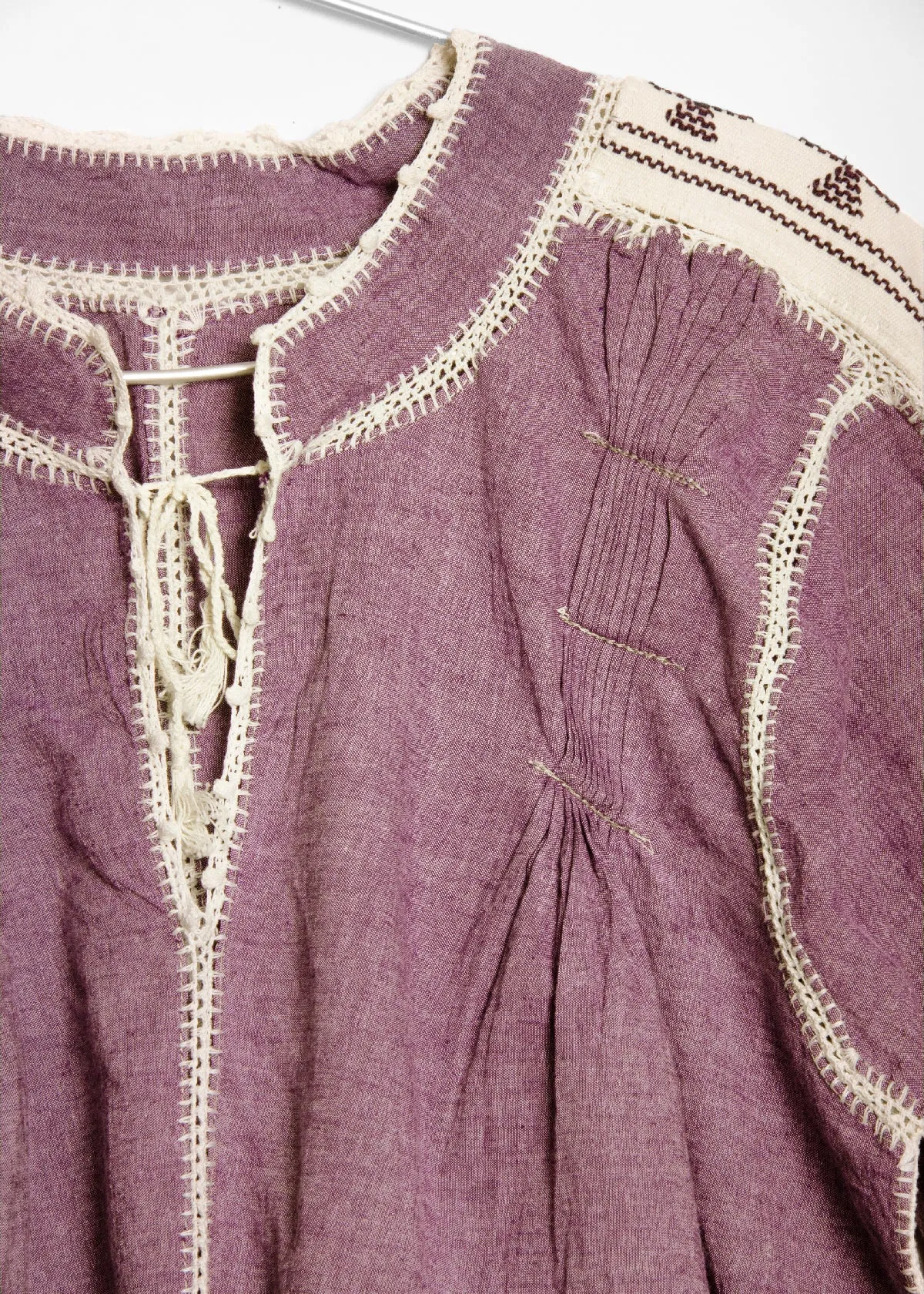 Sirena Chambray Dress Long Sleeves - Wine sold by Matta product image thumbnail 2