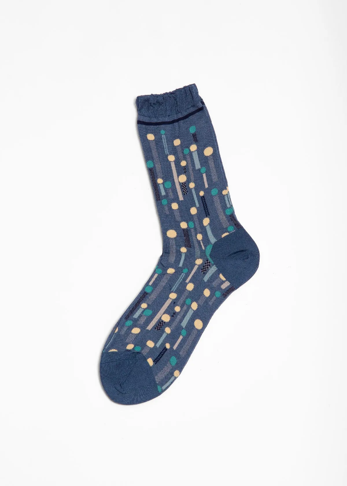 Antipast Dream Polka Dot Mid Socks - Blue sold by Matta