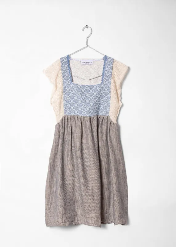 Nina Leuca Jilly Knitted Short Dress - Blue made by Matta