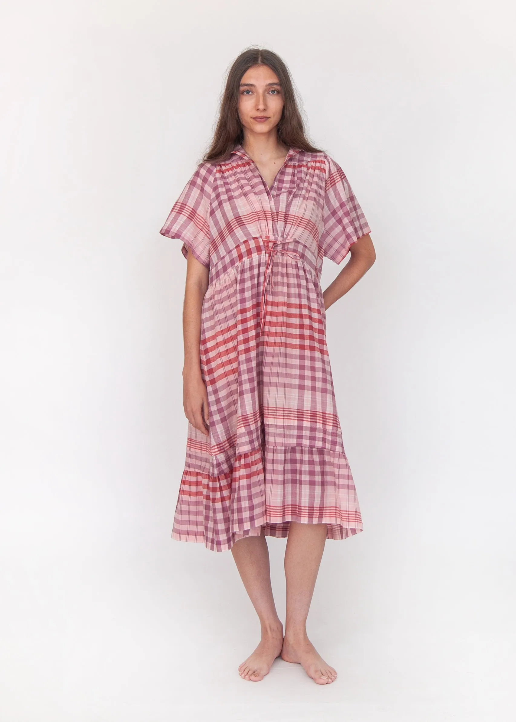 Theresa Check Dress - Rosa sold by Matta product image thumbnail 5