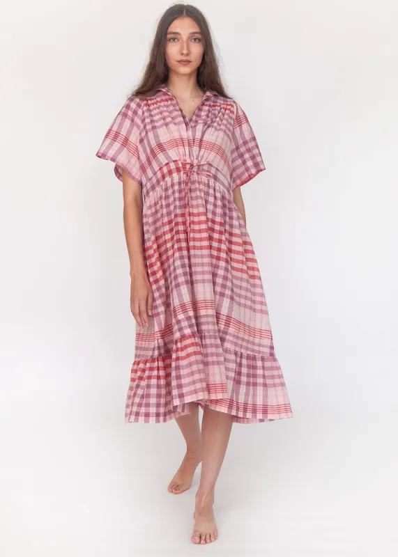 Theresa Check Dress - Rosa made by Matta