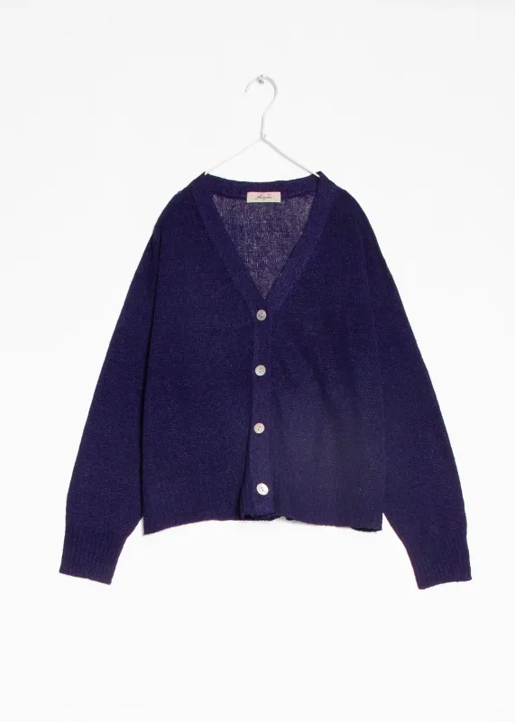 Ichi Antiquitiés Japan Whole Garment Cardigan - Navy made by Ichi