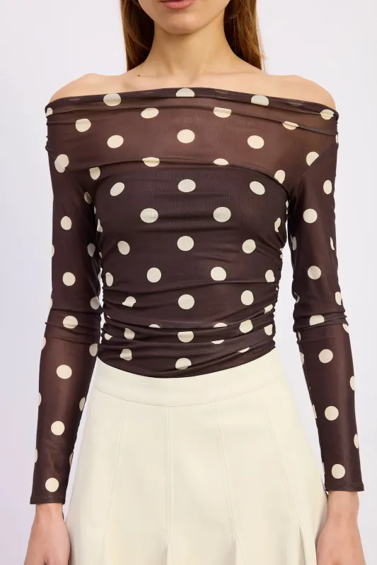 Lainey Mesh Bodysuit sold by Maude