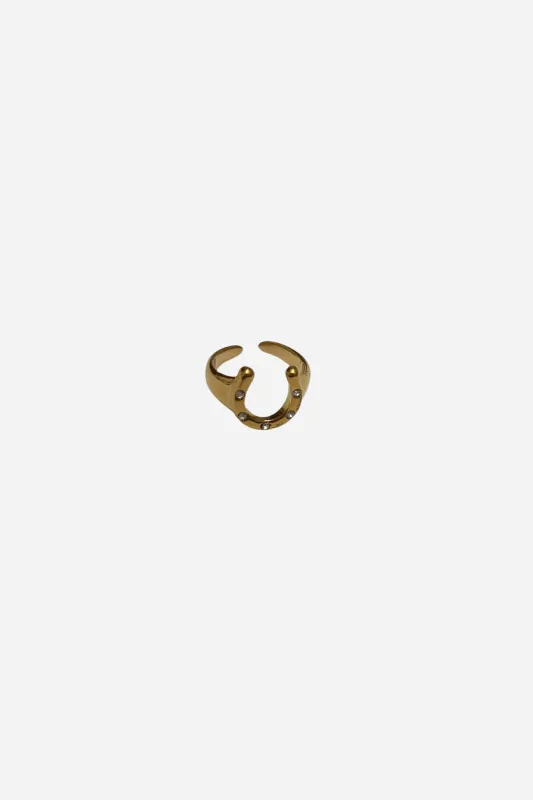 18K Eliza Horseshoe Ring sold by Maude