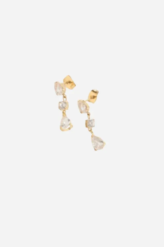 18K Maeve Diamond Earrings sold by Maude