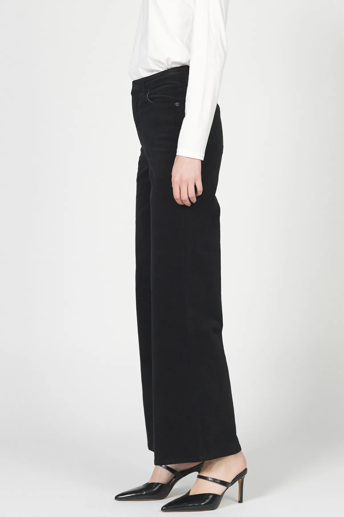 Fiona High Rise Wide Leg Jeans - Black sold by Maude product image thumbnail 3
