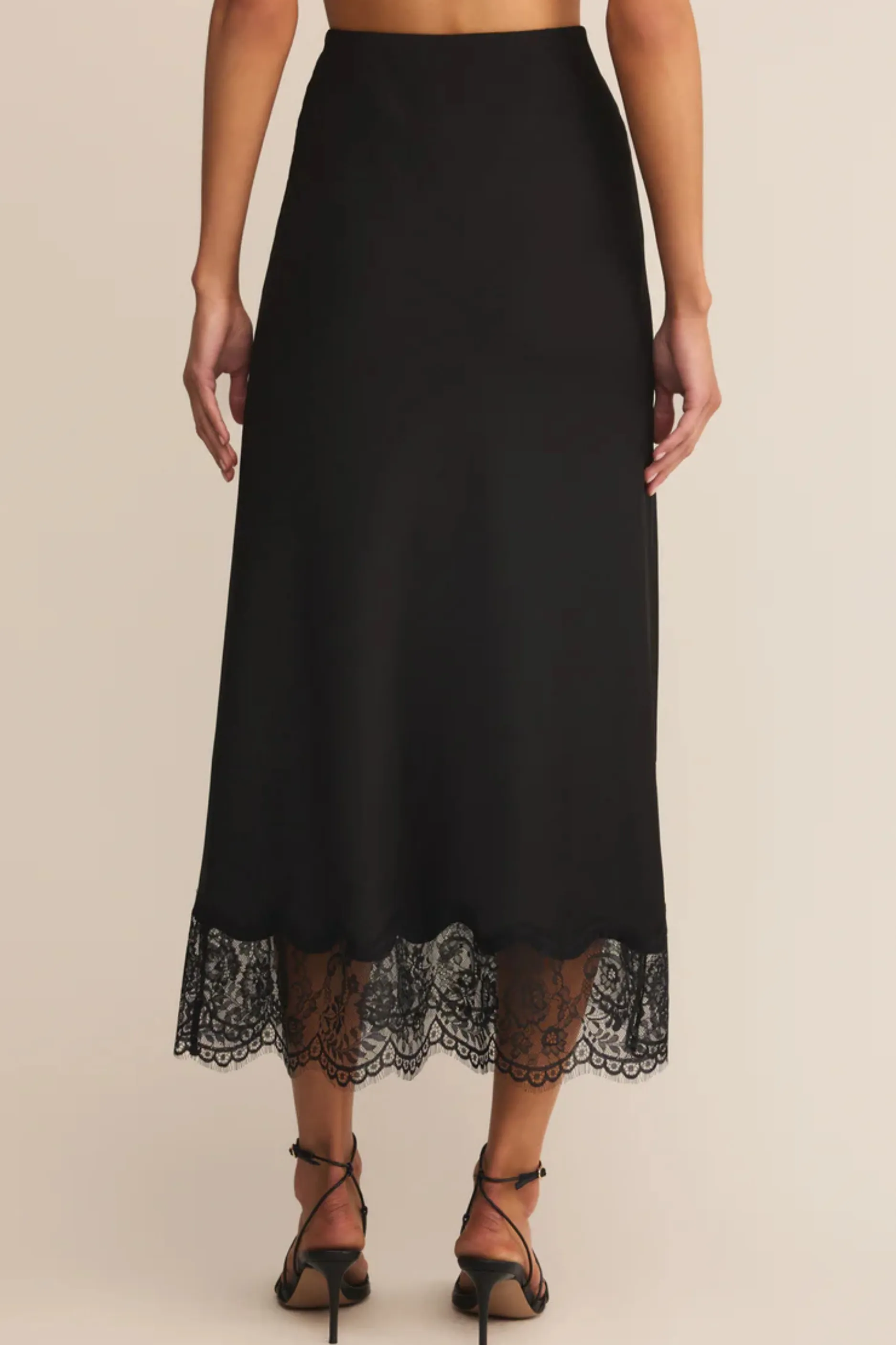 Cinder Lace Midi Skirt - Black sold by Maude product image thumbnail 2