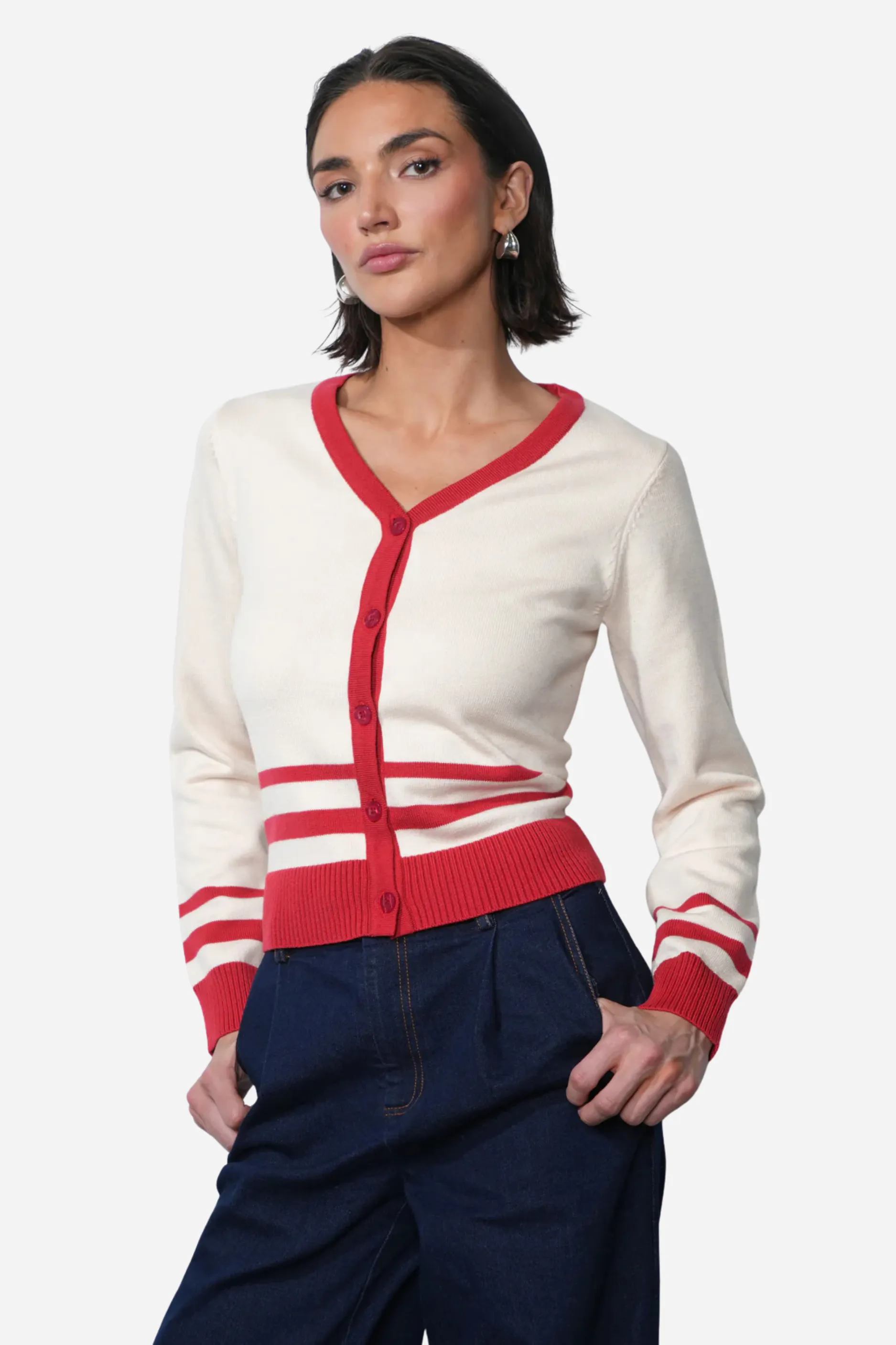 Piper V-Neck Cardigan sold by Maude product image thumbnail 2