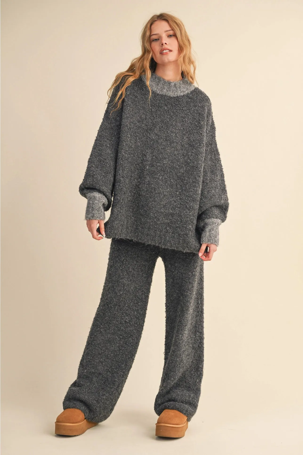 Matching Boucle Sweater Set - Charcoal sold by Maude product image thumbnail 5