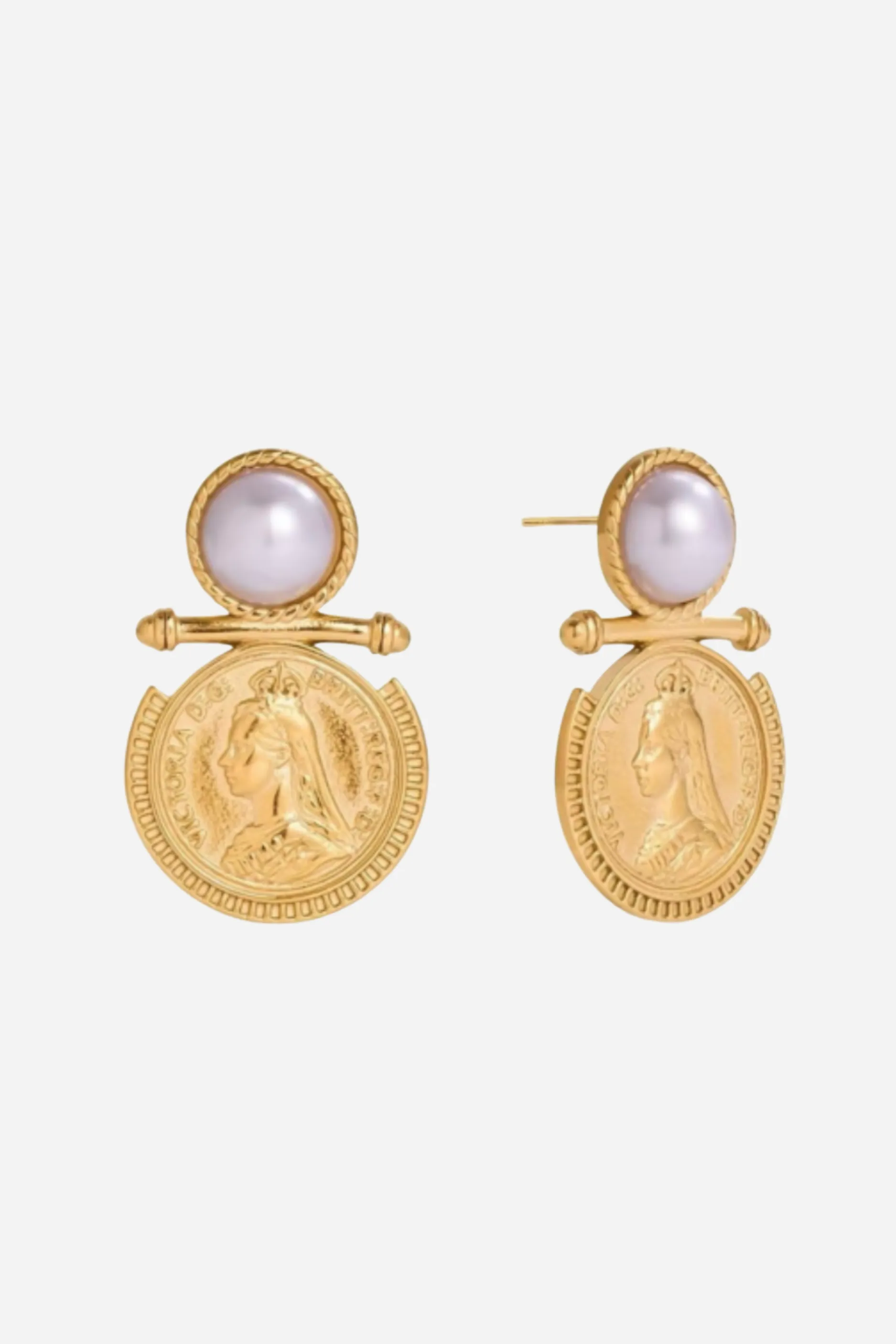 18K Ivy Pearl Statement Earrings sold by Maude