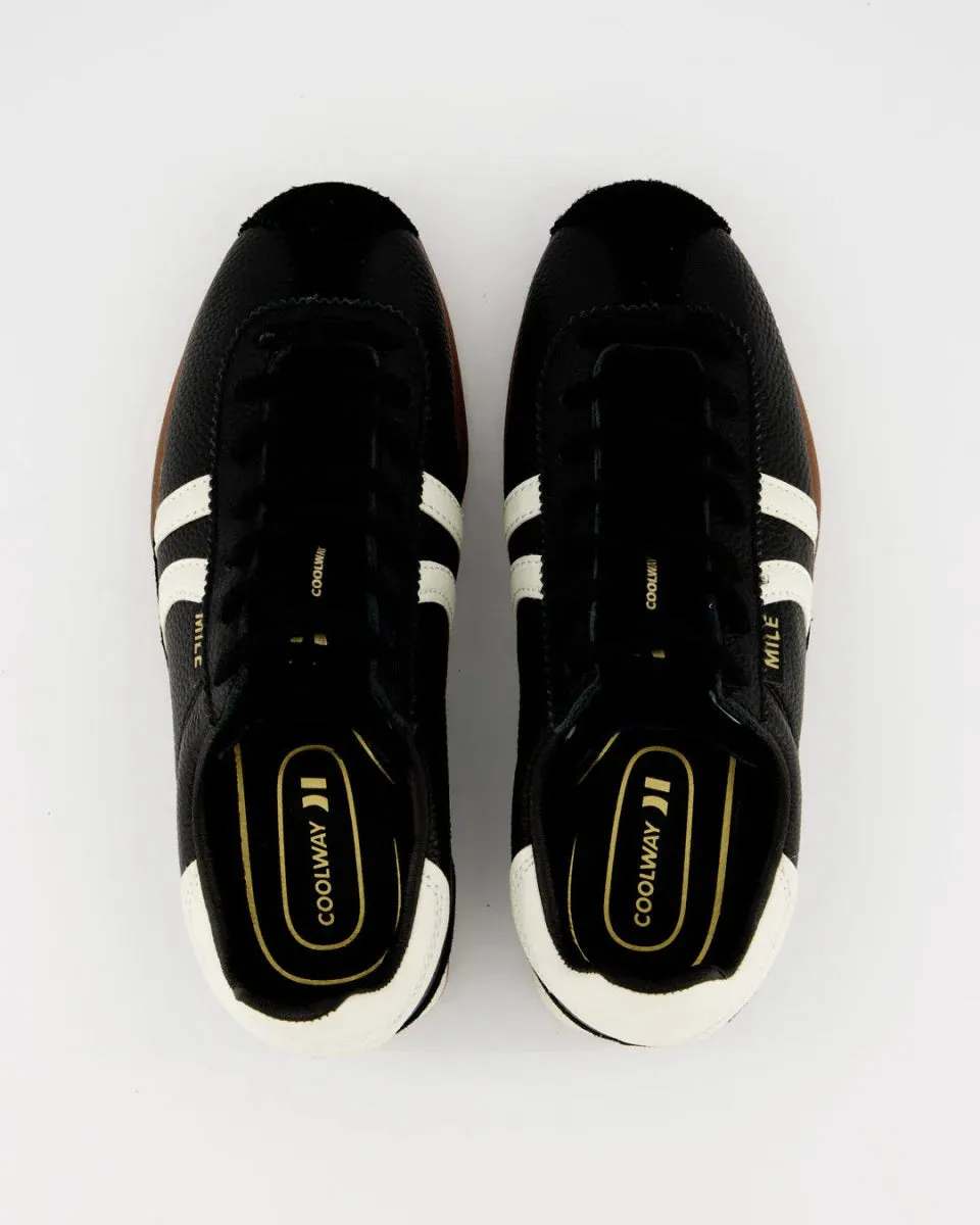 Coolway - Mile Sneakers - Black Leather sold by Maude product image thumbnail 2