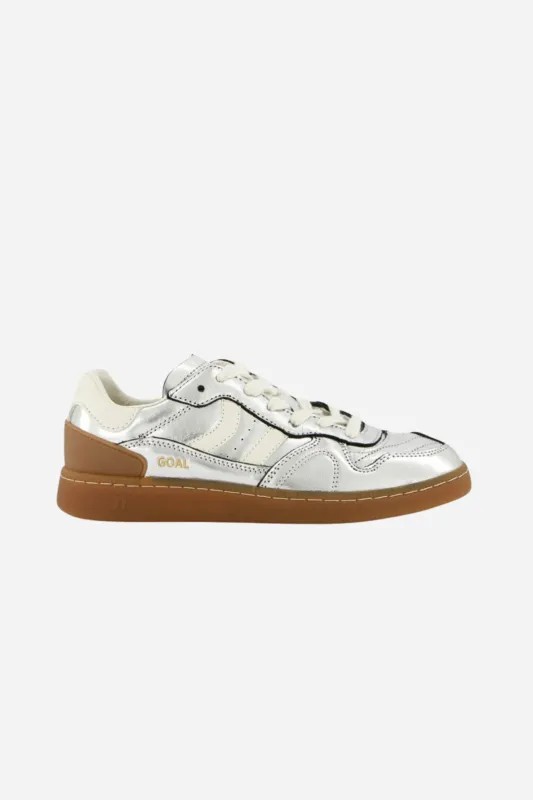 Coolway - Goal Sneakers - Silver Mirror sold by Maude