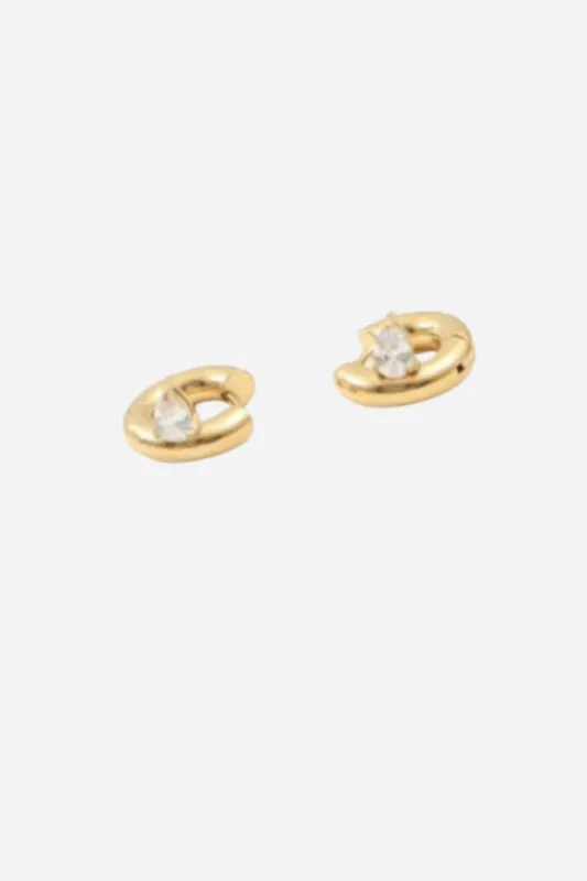 18K Iris Diamond Earrings sold by Maude