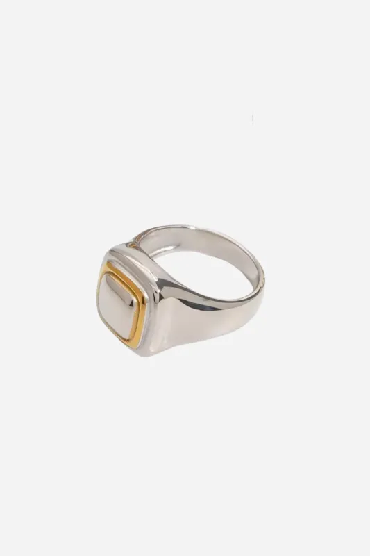 18K Melanie Two Tone Ring sold by Maude