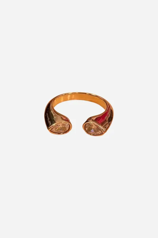 18K Cecilia Double Diamond Ring sold by Maude