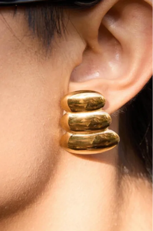 18K Scarlett Statement Earrings sold by Maude