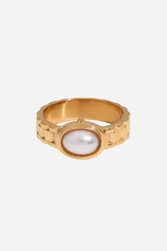18K Amaya Pearl Ring sold by Maude