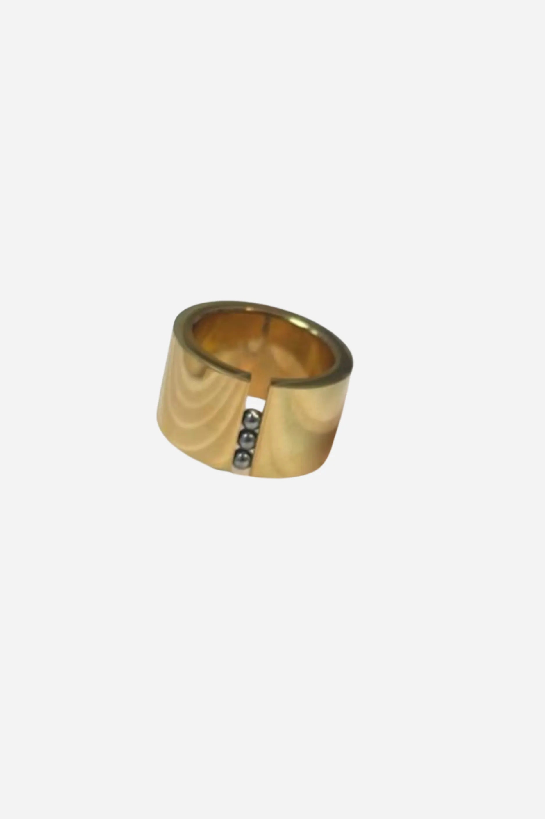 18K Sage Two Tone Ring sold by Maude