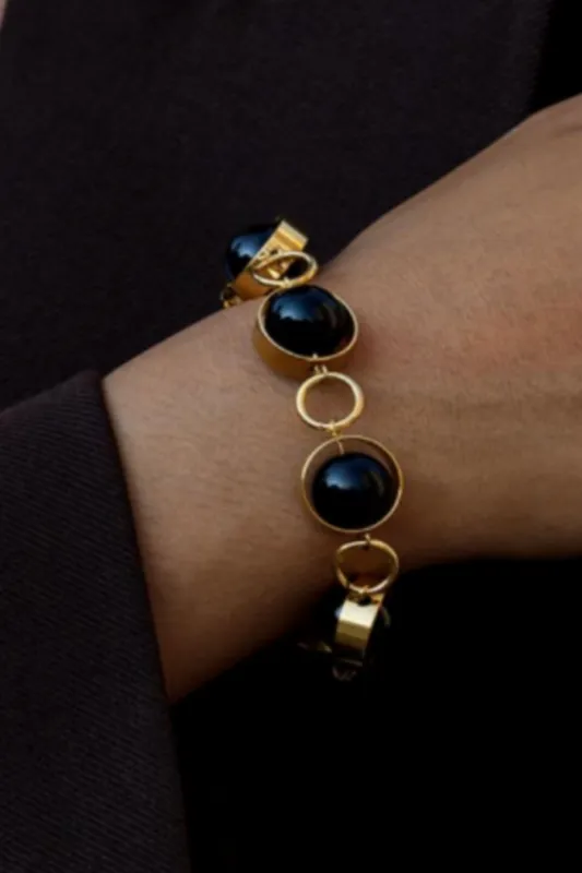 18K Allison Beaded Bracelet sold by Maude