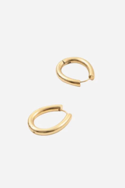 18K Hannah Hoop Earrings sold by Maude