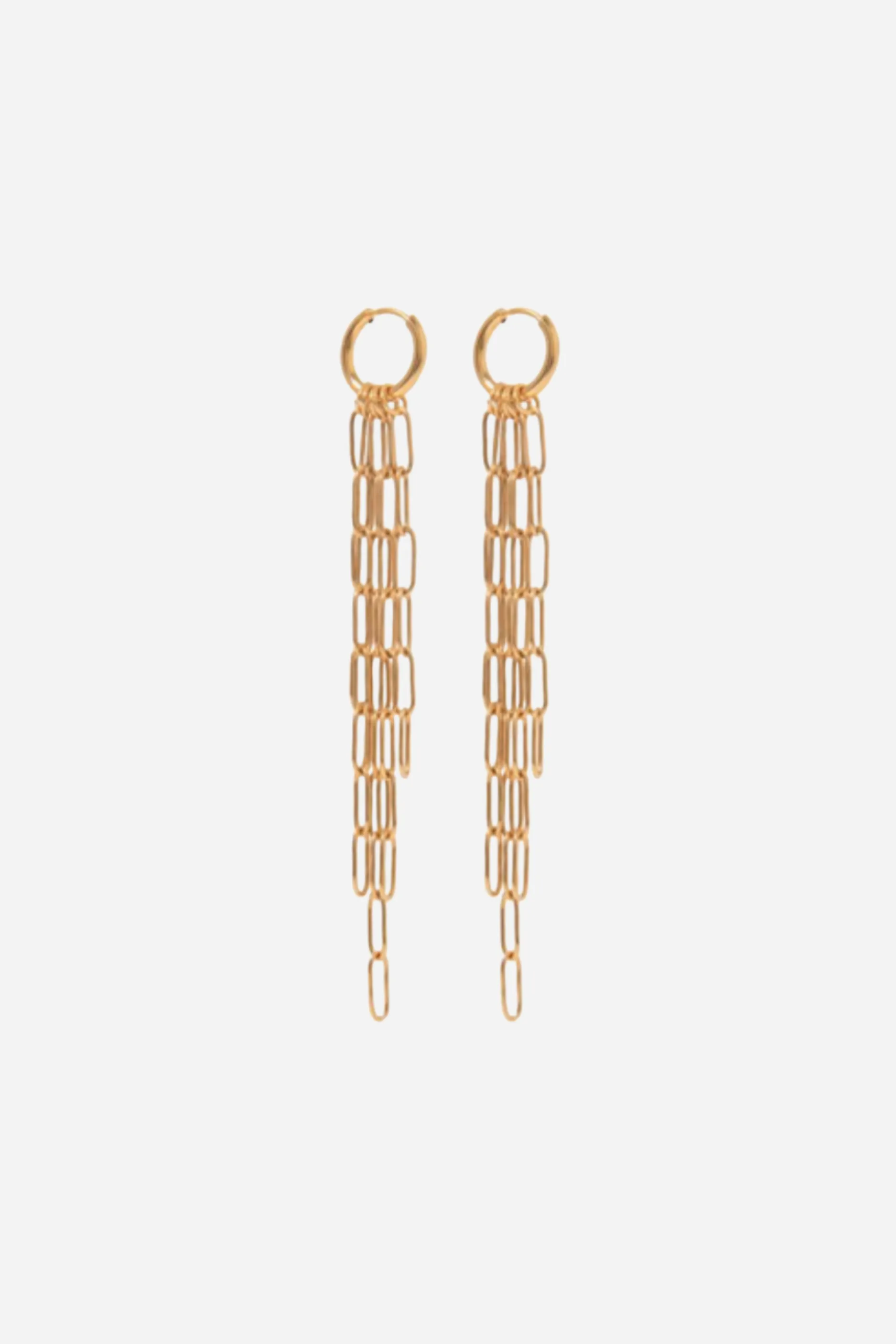 18K Isla Chain Earrings sold by Maude