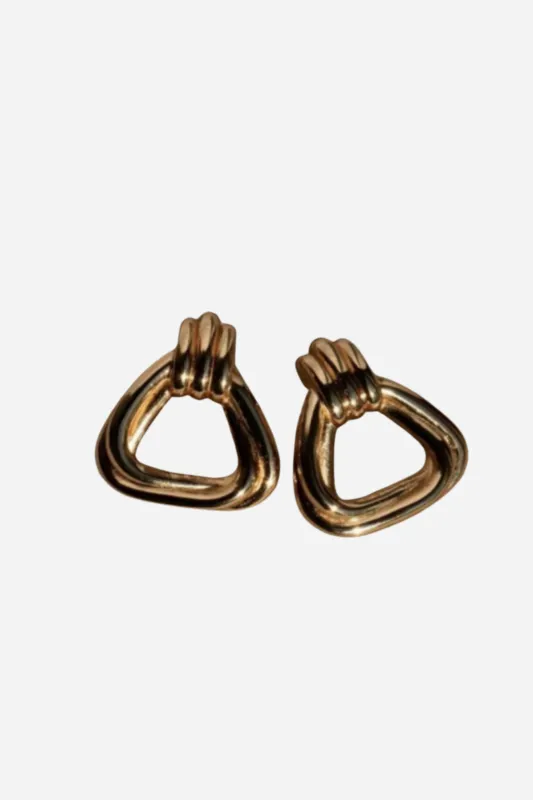 18K Penelope Statement Earrings sold by Maude