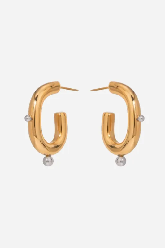 18K Chloe Hoop Earrings sold by Maude
