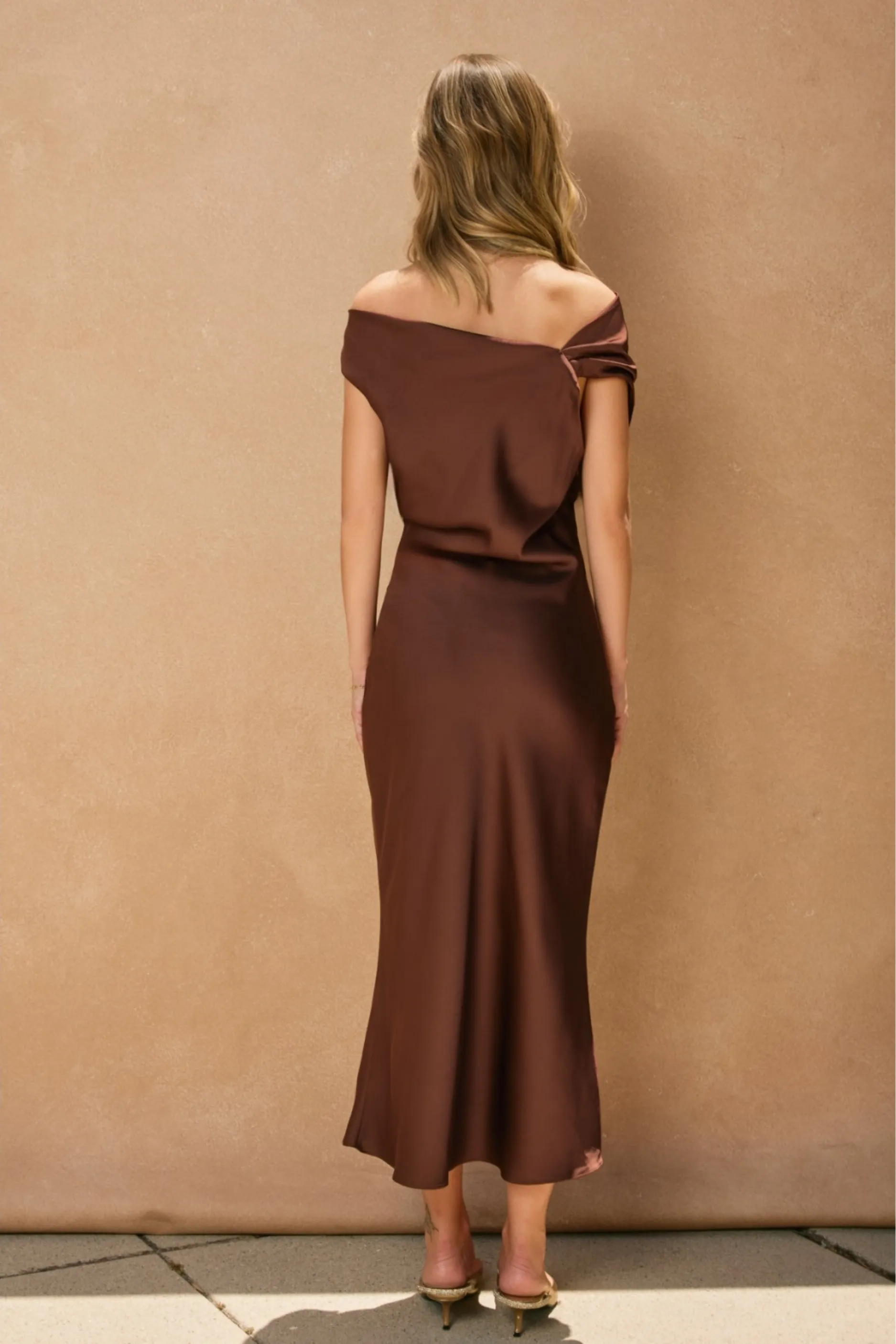 Camila Midi Dress - Brown sold by Maude product image thumbnail 4
